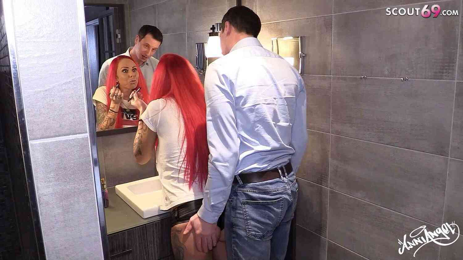 GERMAN CHEATING SEX - BROTHER IN LAW SEDUCE REDHEAD TO FUCK