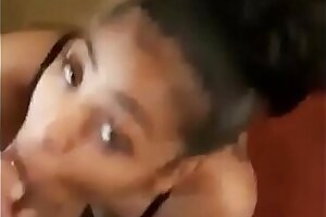 Ebony Babe cumshot